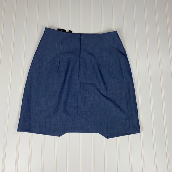 BCBGMAXAZRIA Dark Chambray Comb Skirt 2 NWT - Picture 6 of 10